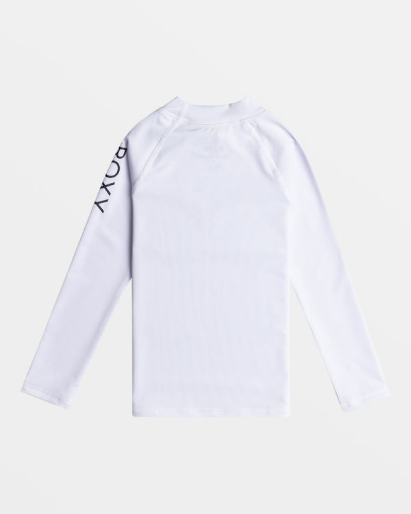 Roxy Whole Hearted Long Sleeve UPF 50 Rashguard Bademode Mädchen | 08493-WCFU